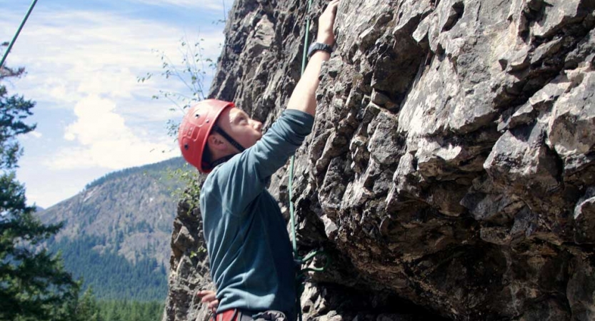 rock climbing trip for boys